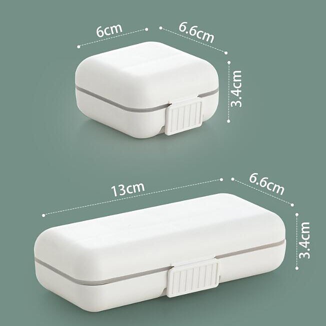 Scatola portapillole sigillata portatile da 1pc, mini portapillole portatile con scomparto, custodia per pillole da viaggio, contenitore per medicinali del 2025 a $7.49 –P8