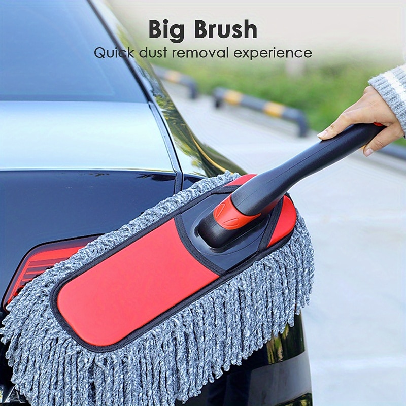 1pc Car Dust Removal Small Duster Wipe, Car Soft Brush Cleaning