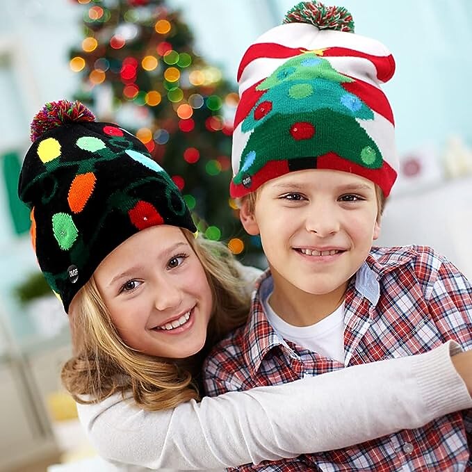 natale per bambini decorazione per adulti cappello led cappello di natale bagliore natale berretti in maglia unisex vacanza bagliore maglioni regali di natale ornamenti del partito di capodanno del 2025 a $6.99 –P3