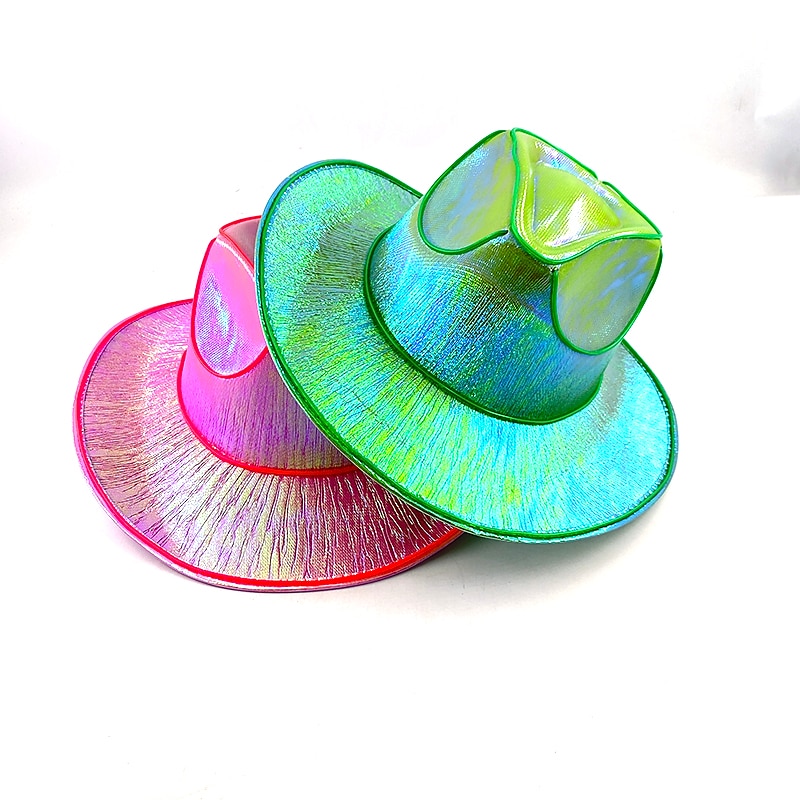 halloween jul el wire light up paljett jazzhatt vuxen neon led lysande festival festklädd keps för män och kvinnor 2026 - $27.99 –P7