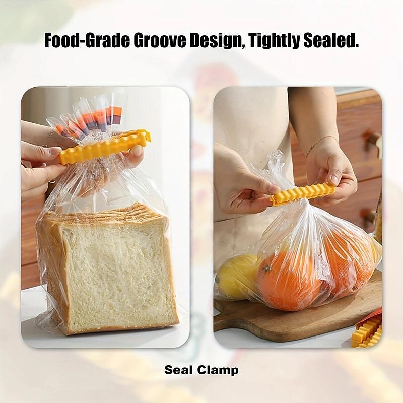 12pcs/Set Interesting French Fries Sealing Clip, Creative Food Sealing  Clip, Food Seasoning Packaging Bag, Fresh-keeping Plastic Sealing Clip