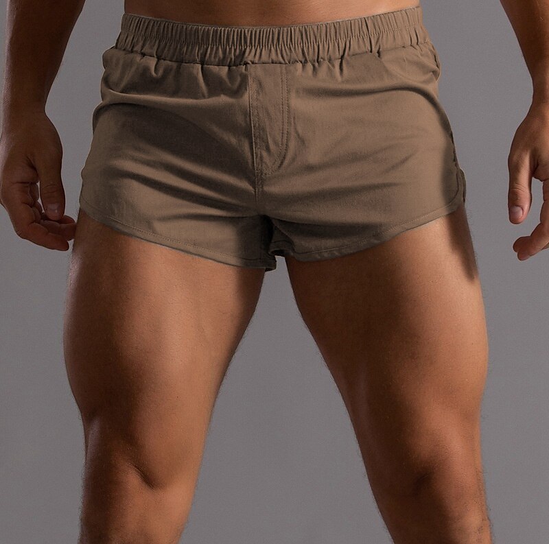 Herr Rosa shorts Atletiska shorts Casual shorts Elastisk midja Ensfärgat Komfort Andningsfunktion Kort Utomhussport Dagligen Badning Stylish Ledig / Sportig Svart Vit Microelastisk 2025 - $24.99 -P6
