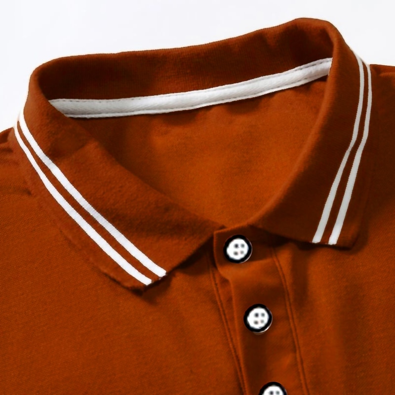 Herren Poloshirts Golfshirt Lässig Ferien Revers Klassisch Kurzarm Mode Basic Einfach Knöpfe Sommer Normale Passform Weiß Gelb Poloshirts 2026 - $10.99 –P6