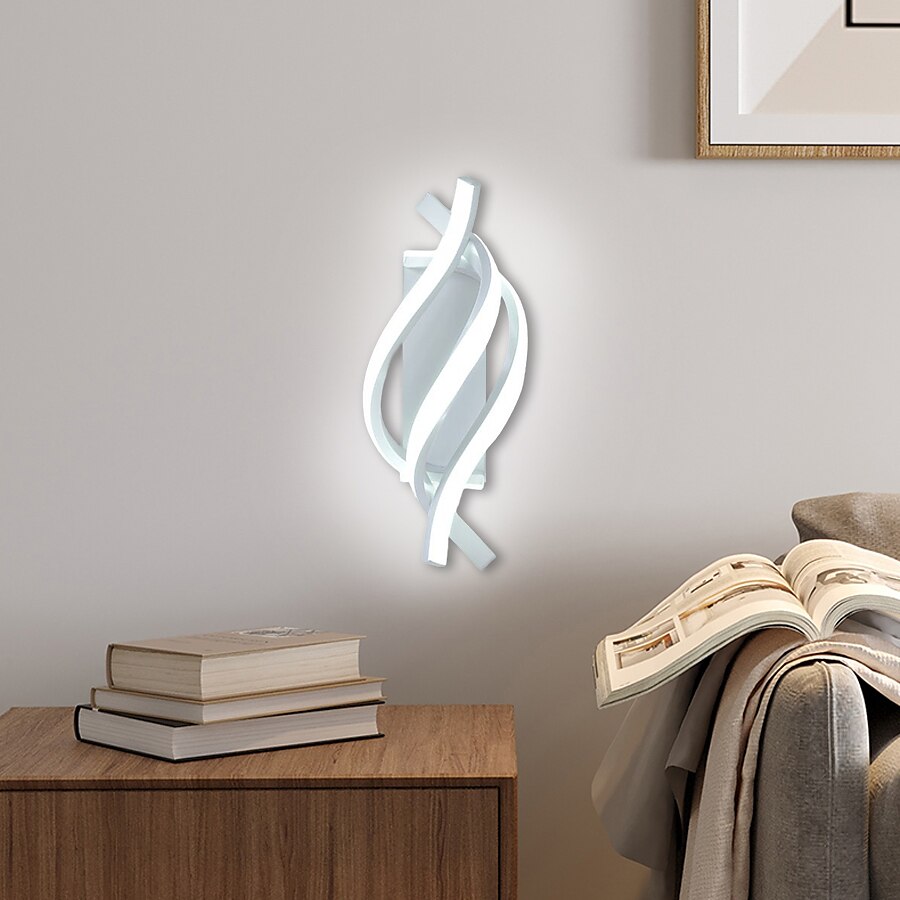 Lightinthebox Applique murale d'intérieur à LED Desin 33 cm Courbe intérieure moderne simple Applique murale LED en silicone est applicable à la chambre à coucher, au salon, à la salle de bain, au de 2025 ? $116.99 –P9
