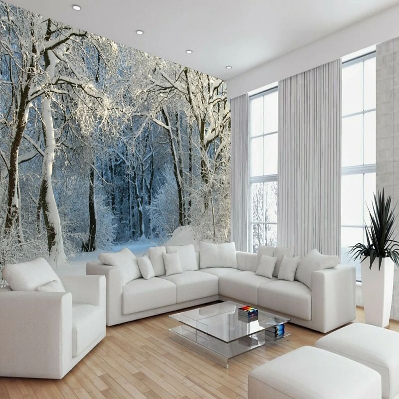 טפטים מגניבים טבע טפט קיר ציור קיר שחור ולבן קילוף ודבק נשלף pvc/ויניל חומר הדבקה עצמית/דבק חובה ציור קיר עיצוב קיר לחדר שינה בסלון 2026 - $47.99 –P11