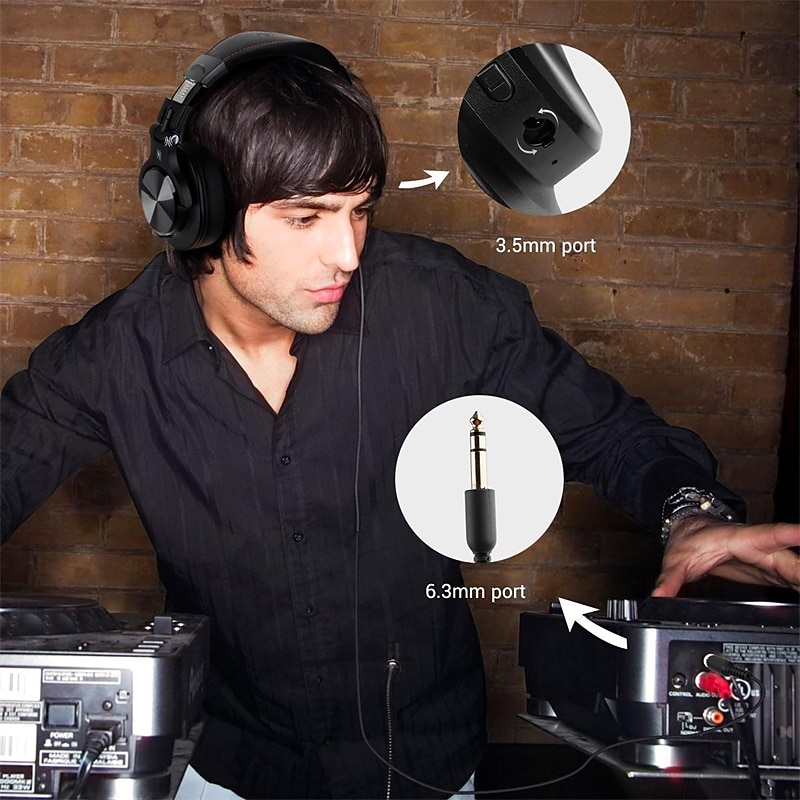 OneOdio Bluetooth Over-Ear Headphones with Mic | Wireless & Corded Dual-Mode Headphones for Drum Piano PC Phones Laptop-72 Hours Playtime 2025 - $74.99 –P6