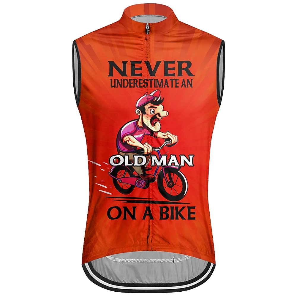 Per uomo Gilet da ciclismo Maglia da Ciclismo Grafico Lettere & Numeri Senza Maniche Bicicletta Gilet / Panciotto Maglia Top con 3 tasche posteriori Mountain Bike MTB Ciclismo su strada Asciugatura del 2026 a $26.99 –P5