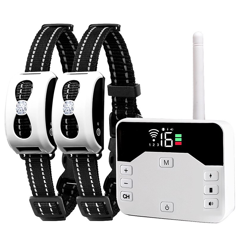Clôture électronique pour chien arrêt des aboiements télécommande 2-en-1 formation choc électrique collier de chien dresseur de chien intelligent de 2025 ? $98.99 –P2