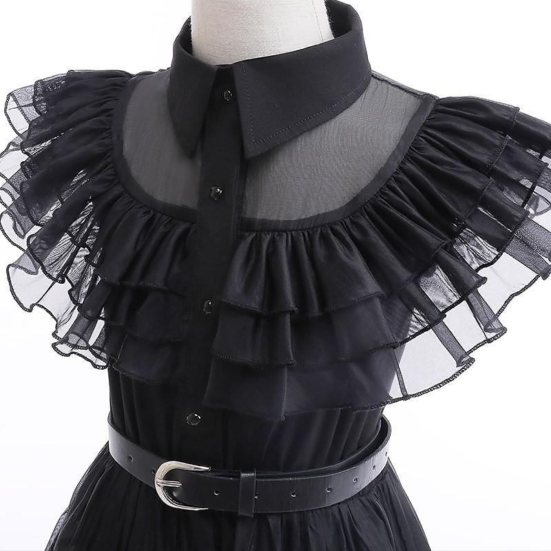 Terror Gótico Academia das Trevas Vestidos Baile de Máscara Fantasias for Para Meninas Crianças Carnaval Baile de Máscaras de 2026 por $63.99 –P6