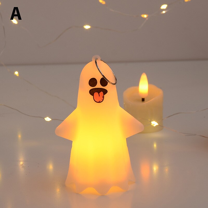 valaistu haamuriipus halloween led elektroninen kynttilä juhlarekvisiitta tunnelma koristelu halloween ornamentti 2025 - $4.99 –P10