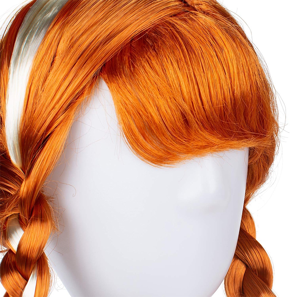 Pelucas de princesa Anna para niñas pequeñas pelucas de cumpleaños carnaval fiesta de Navidad pelucas de Halloween 2025 - $18.49 –P4