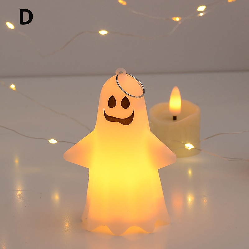 valaistu haamuriipus halloween led elektroninen kynttilä juhlarekvisiitta tunnelma koristelu halloween ornamentti 2025 - $4.99 –P9