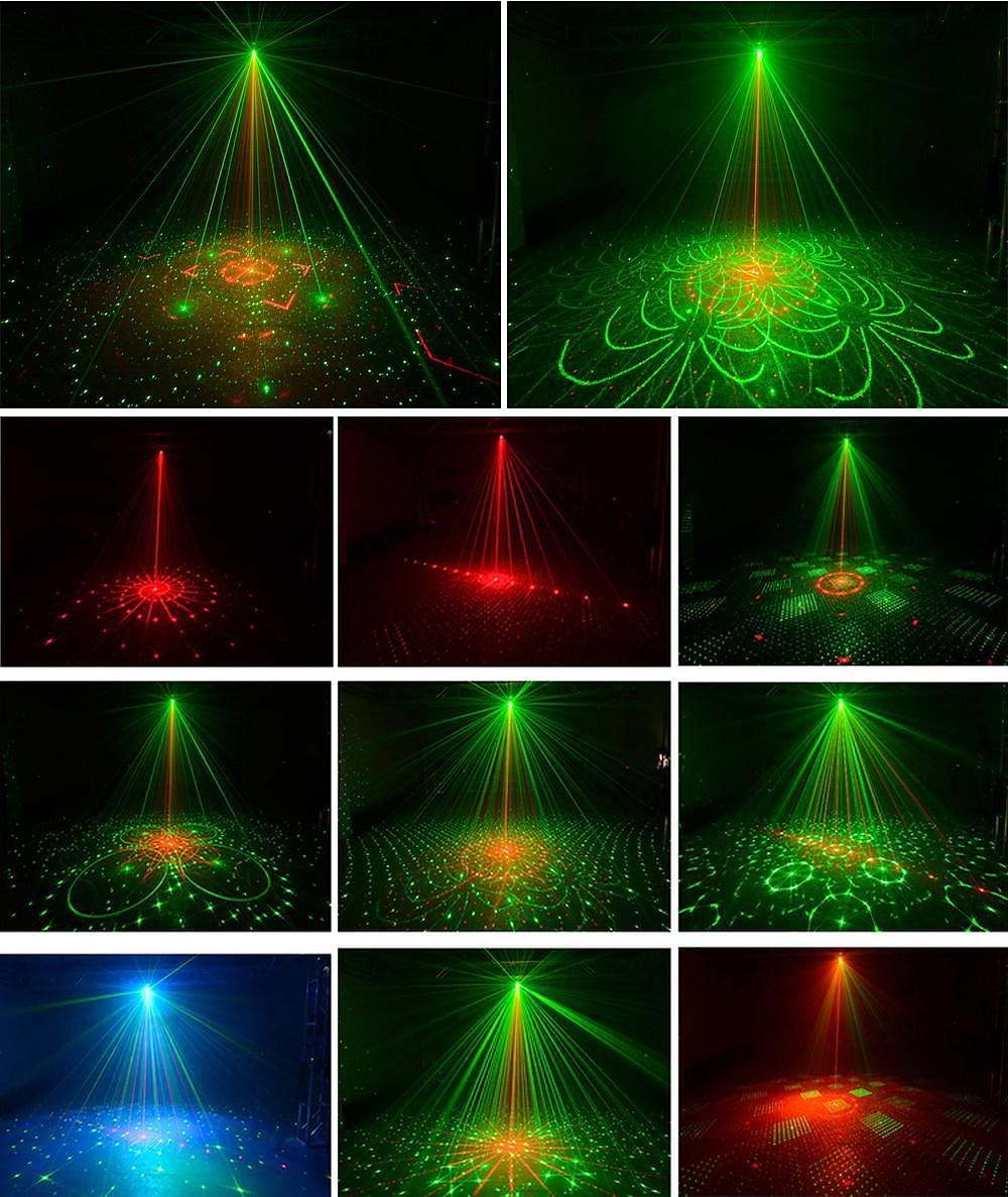 New USB LED Stage Light Laser Projector Disco Lamp with Voice Control Sound Party Lights for Home DJ Laser Show Party Lamp 2025 - $46.99 –P6