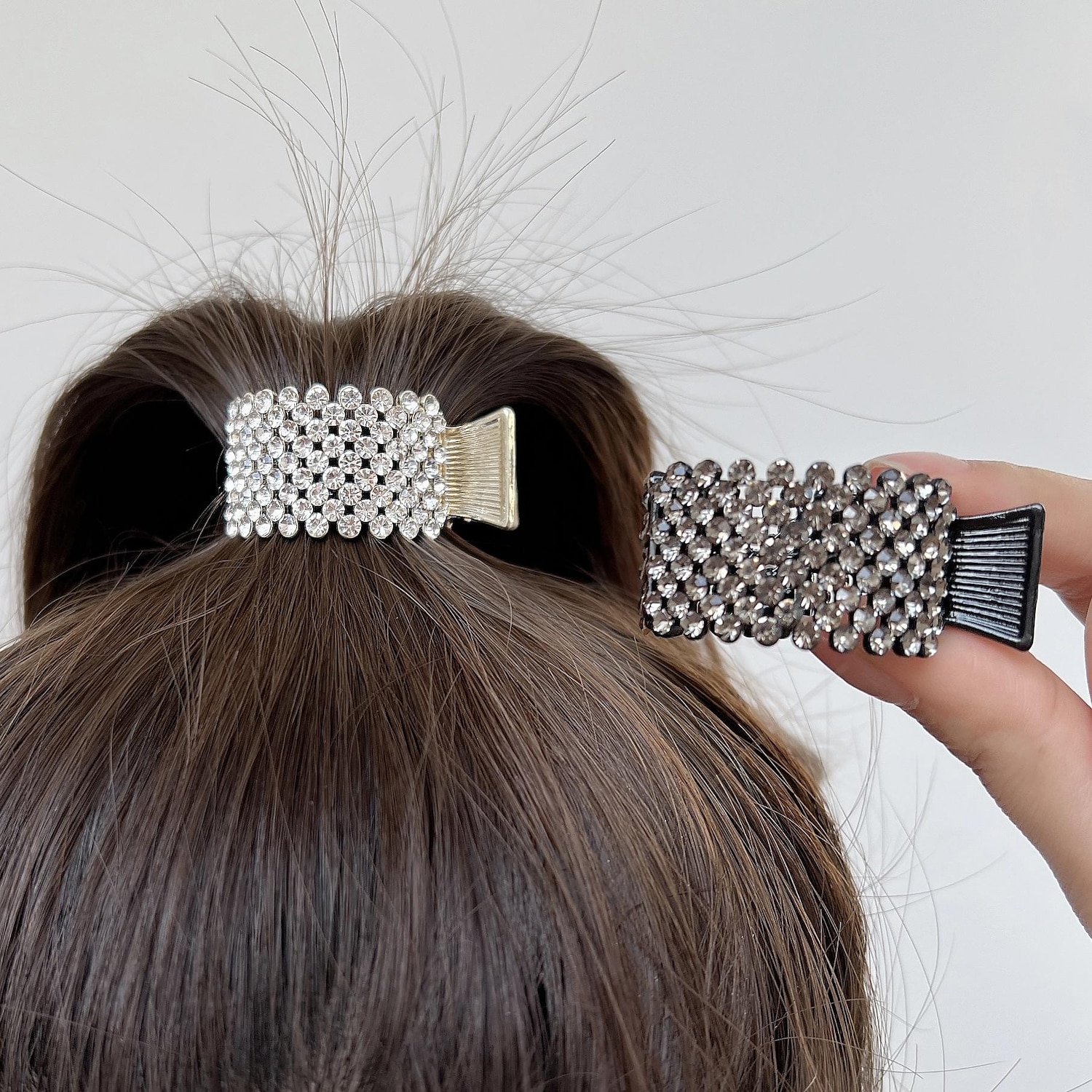 Dámské Spona do vlasů dráp do vlasů Pro Denní Klasika Křišťál Slitina Crown Drapák drahokamu Drapák perlových drahokamů Spona do vlasů Crown Black Diamond 2025 - $8.49 –P1