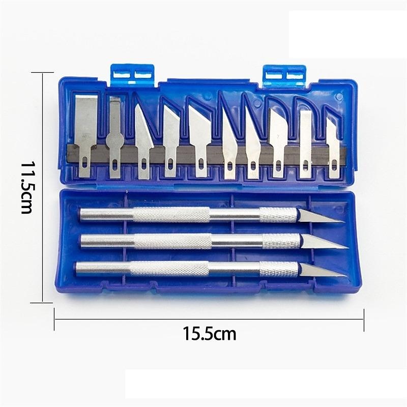13Pcs Carving Knife Craft Sculpture Paper Cutting Blade Precision Engraving Cutter Non-Slip Hand Tool DIY Art Hobby Repair Set 2025 - $12.99 –P7