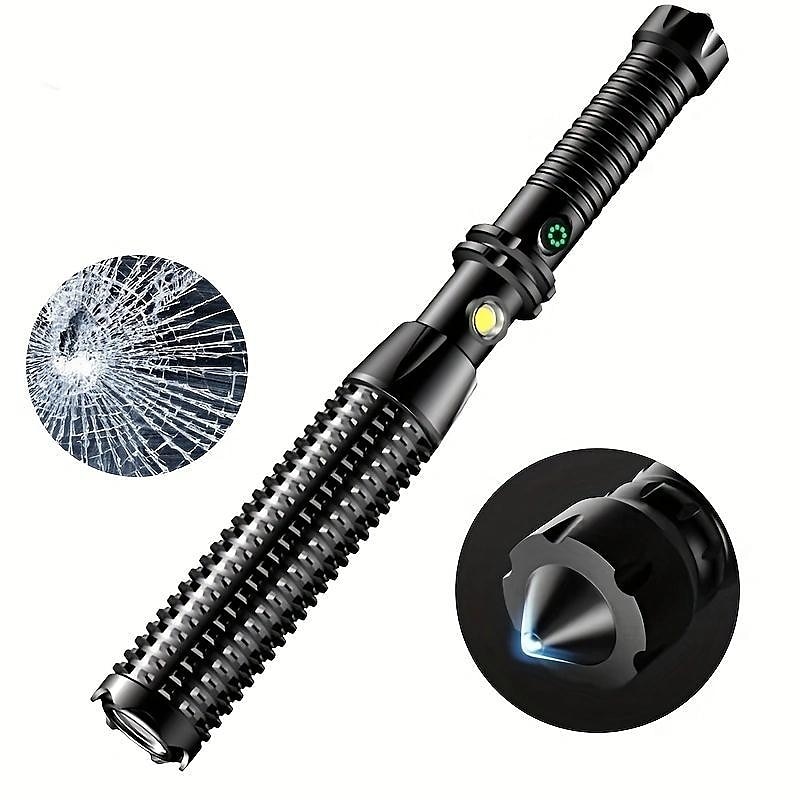 208 LED Taschenlampen LED Sender 3 Beleuchtungsmodus inklusive USB-Kabel Leicht Für den täglichen Einsatz USB Schwarz 2025 - $4.99 –P1