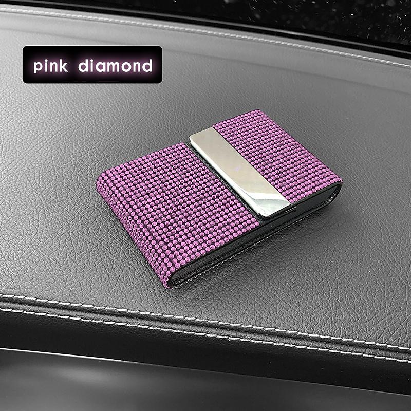 Diamond Driver License Card Holder For Car Driving License Credit Card Storage Interior Flip Ladies Girls Car Bling Accessories 2025 - $12.99 –P10