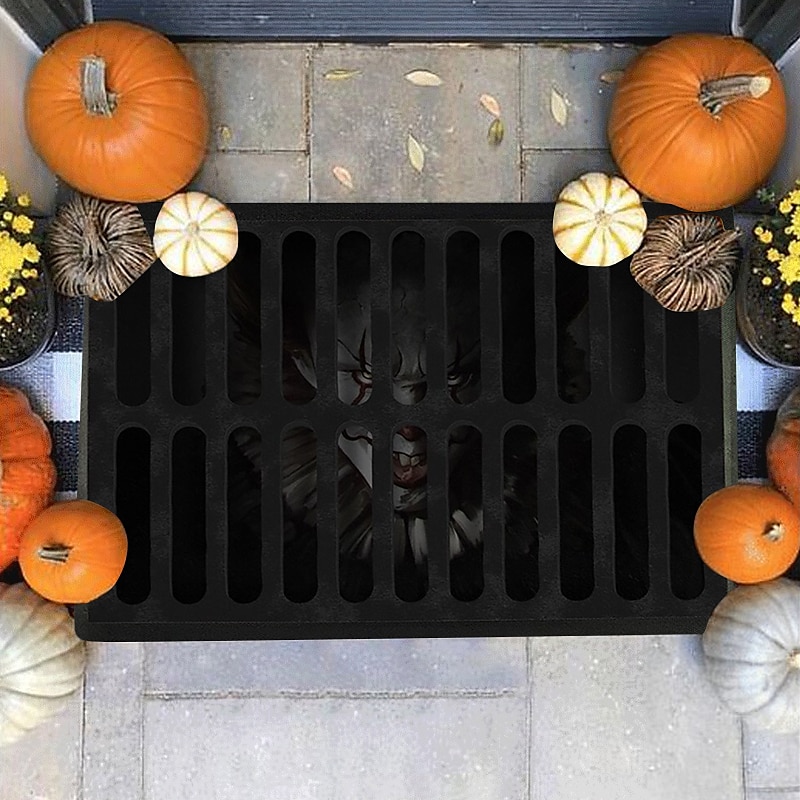 halloween bohóc padlószőnyeg lábtörlő 3D nyomtatás csapda nappali hálószoba éjjeli szőnyeg 2025 - $10.99 –P6