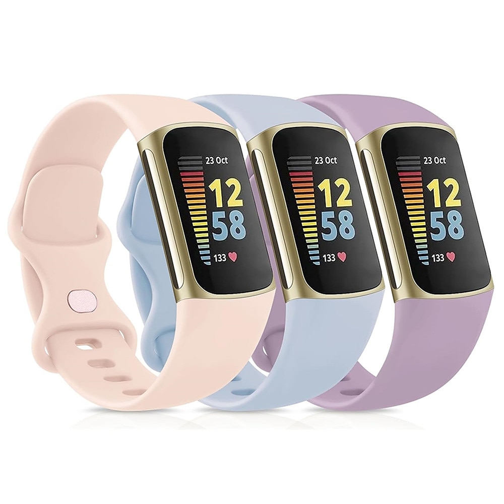 4 csomag 3 csomag 2 csomag Smart Watch Band Kompatibilis valamivel FitBit Charge 5 Szilikon Okos óra Szíj Állítható Sportszíj Csere Karszalag 2025 - $17.49 –P5