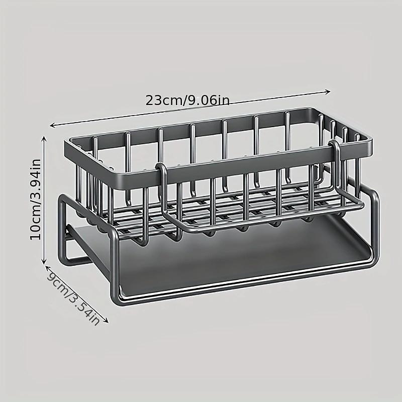 Sink Caddy, Sponge Drain Rack With Dishcloth Holder, Stainless Steel Sink Storage Rack for Sponge Dish Soap Dishcloth Brushes Rags 2025 - $27.99 –P1