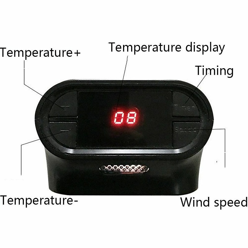 Mini Electric Fan Heater Portable Plug-in Wall Ceramic Heater Air Heating Winter Room Warmer Thermostat Remote Control 400W PTC 2025 - $28.99 –P3