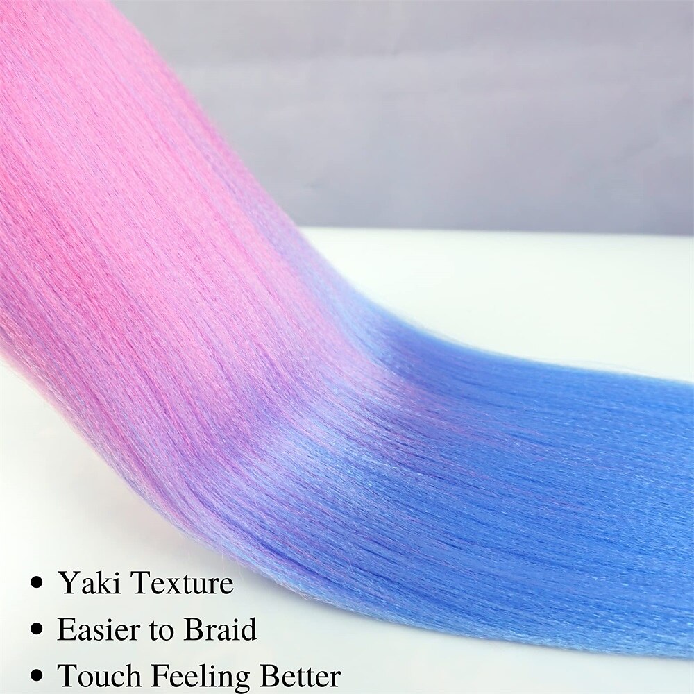 Ginger Golden Ombre Braiding Hair Pre Stretched Kanekalon Braiding Hair Box Braids Human Hair Extensions 26 inch 2025 - $22.99 –P13