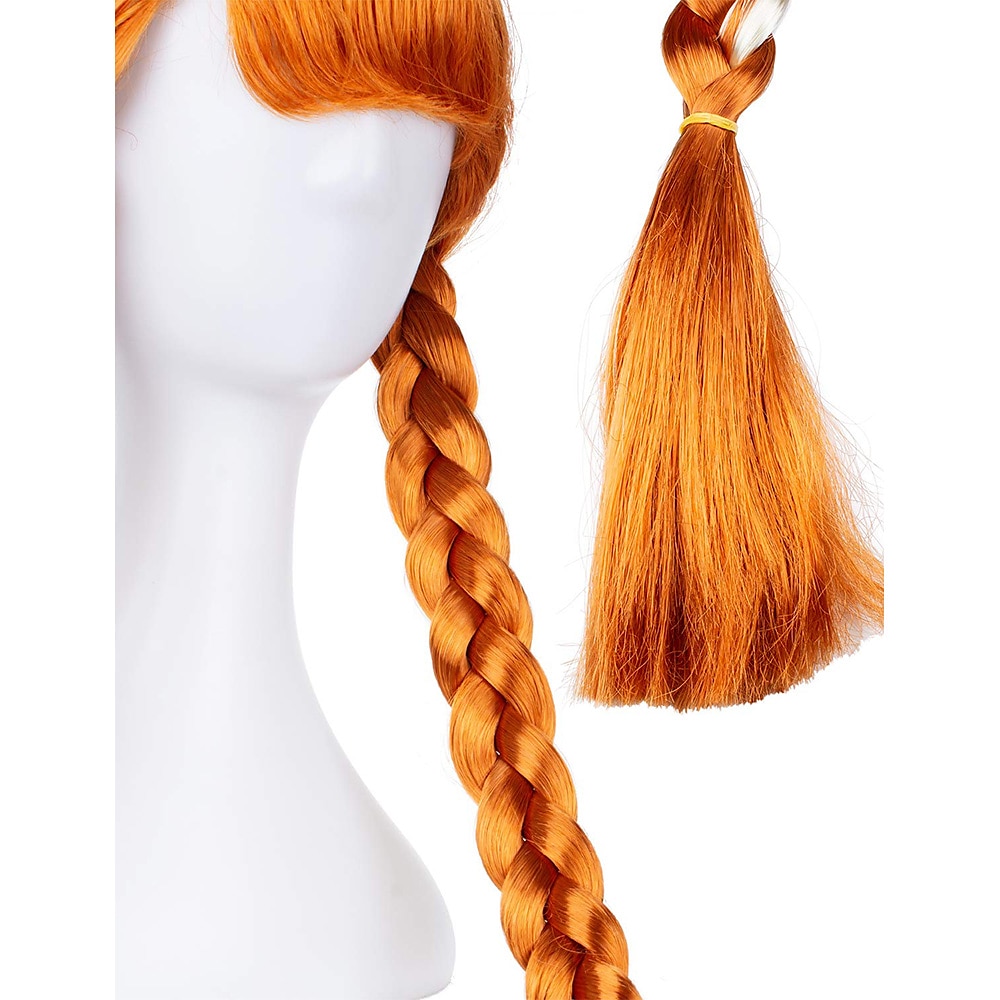 Pelucas de princesa Anna para niñas pequeñas pelucas de cumpleaños carnaval fiesta de Navidad pelucas de Halloween 2025 - $18.49 –P5