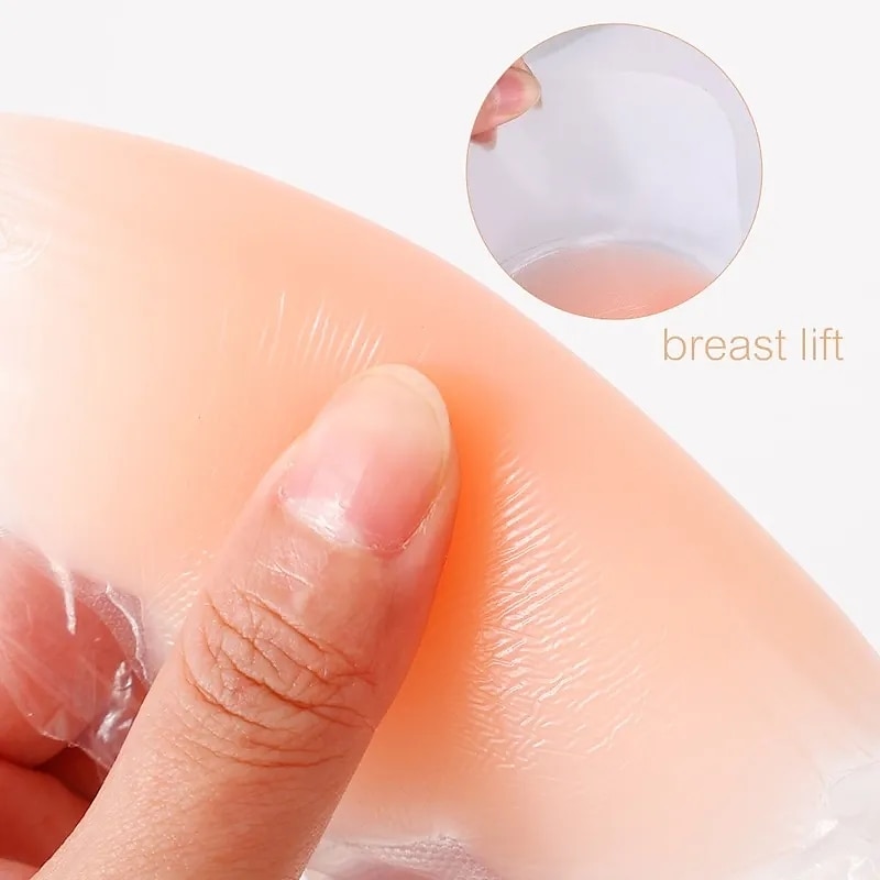 1Pair Women Invisible Push Up Breast Boob Lift Tape Silicone Bra Nipple  Covers 