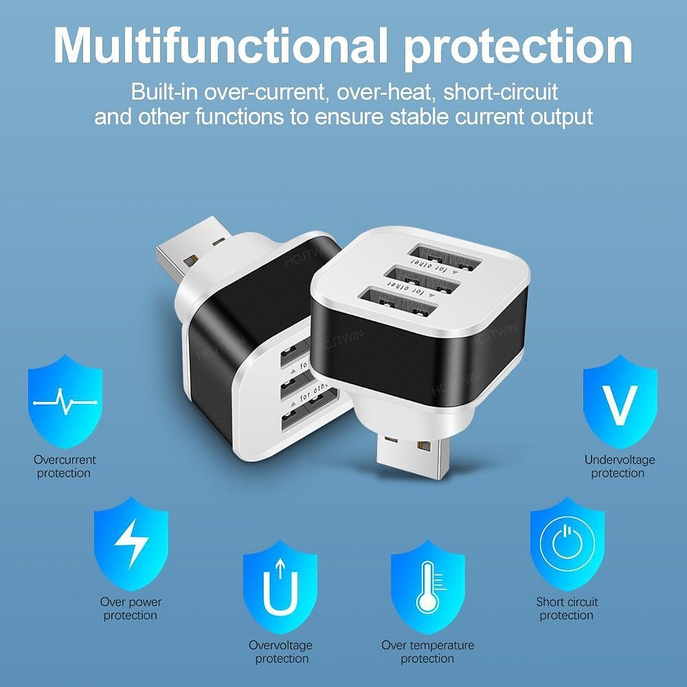 New 2.0HUB extender 3-port extended USB splitter USBHUB hub 2025 - $10.99 –P5
