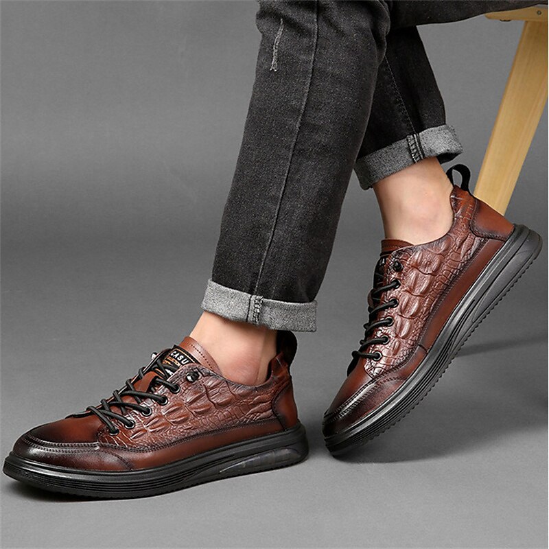 Men's Sneakers Casual Shoes Leather Shoes Business Casual Outdoor