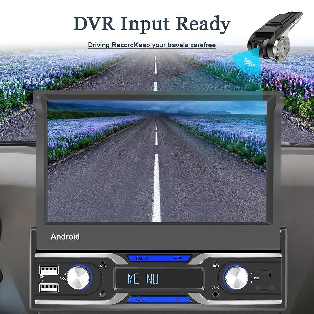 7-inch 1Din Android 10.1 Car Radio Autoradio Touch Screen Car Multimedia Player Supports Wireless Car Playback and Android Automatic Functions GPS Navigation Rear View Camera 2025 - $175.99 –P5
