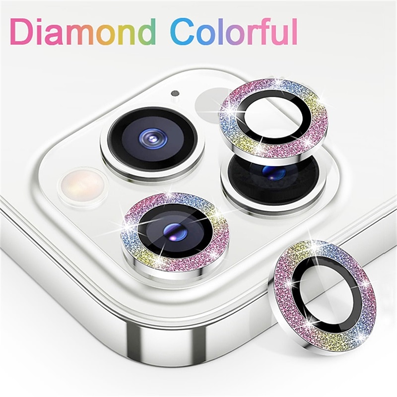 1 set Cameralensbeschermer Voor Apple iPhone 16 iPhone 15 Pro Max Plus iPhone 14 13 12 11 Pro Max Mini SE X XR XS Max 8 7 Plus Gehard Glas 9H-hardheid Anti-vingerafdrukken High-Definition (HD 2026 - $11.99 –P20