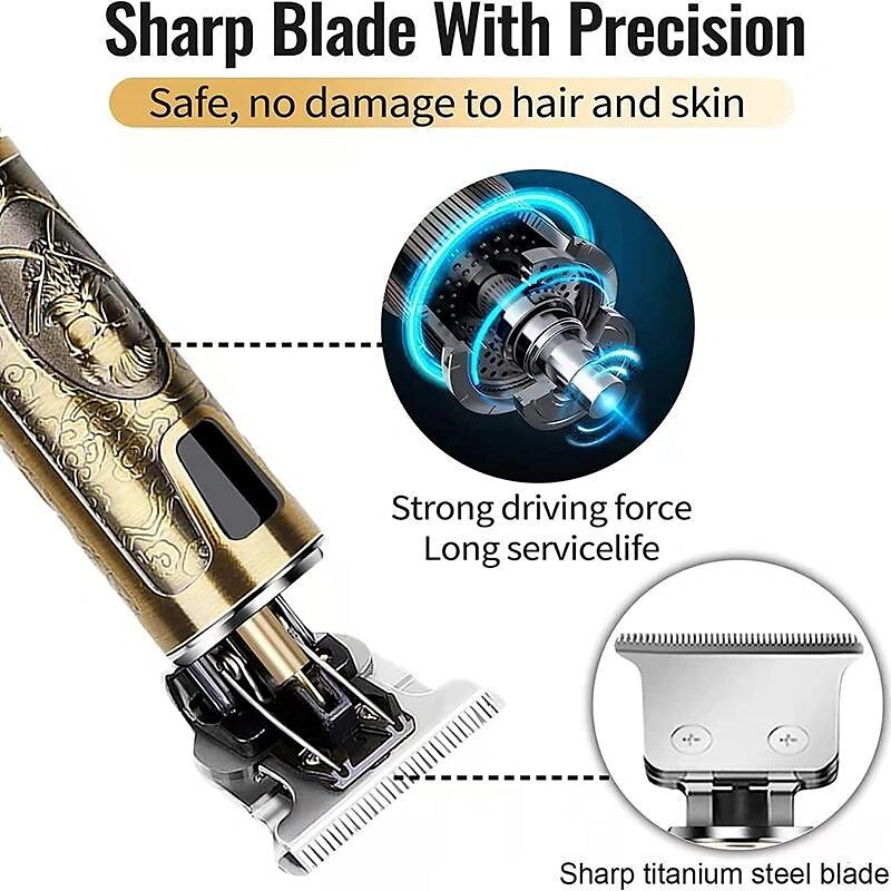 USB Rechargeable Hair Clippers and Beard Trimmer for Men - Precise T-Blade Trimmer with LCD Screen - Grooming Kit for Men 2025 - $24.99 –P3