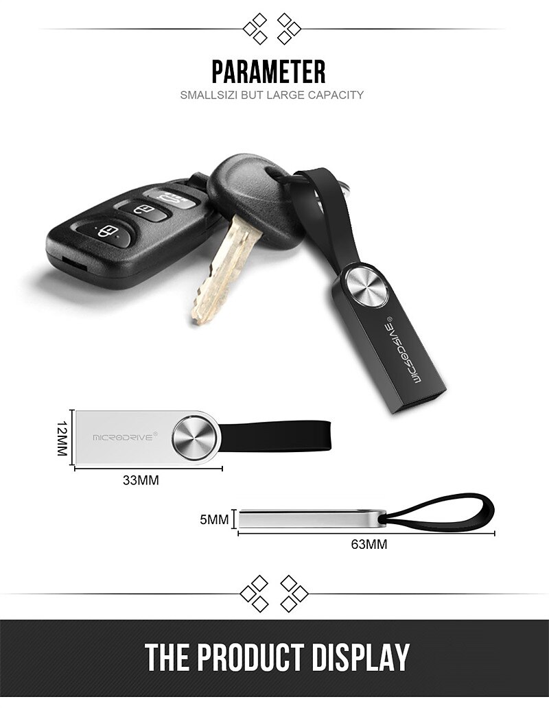 USB Flash Drive 128GB 64GB 32GB pendrive keychain flash drive usb stick 16GB Memory Stick metal Pen Drive 2025 - $9.99 –P7