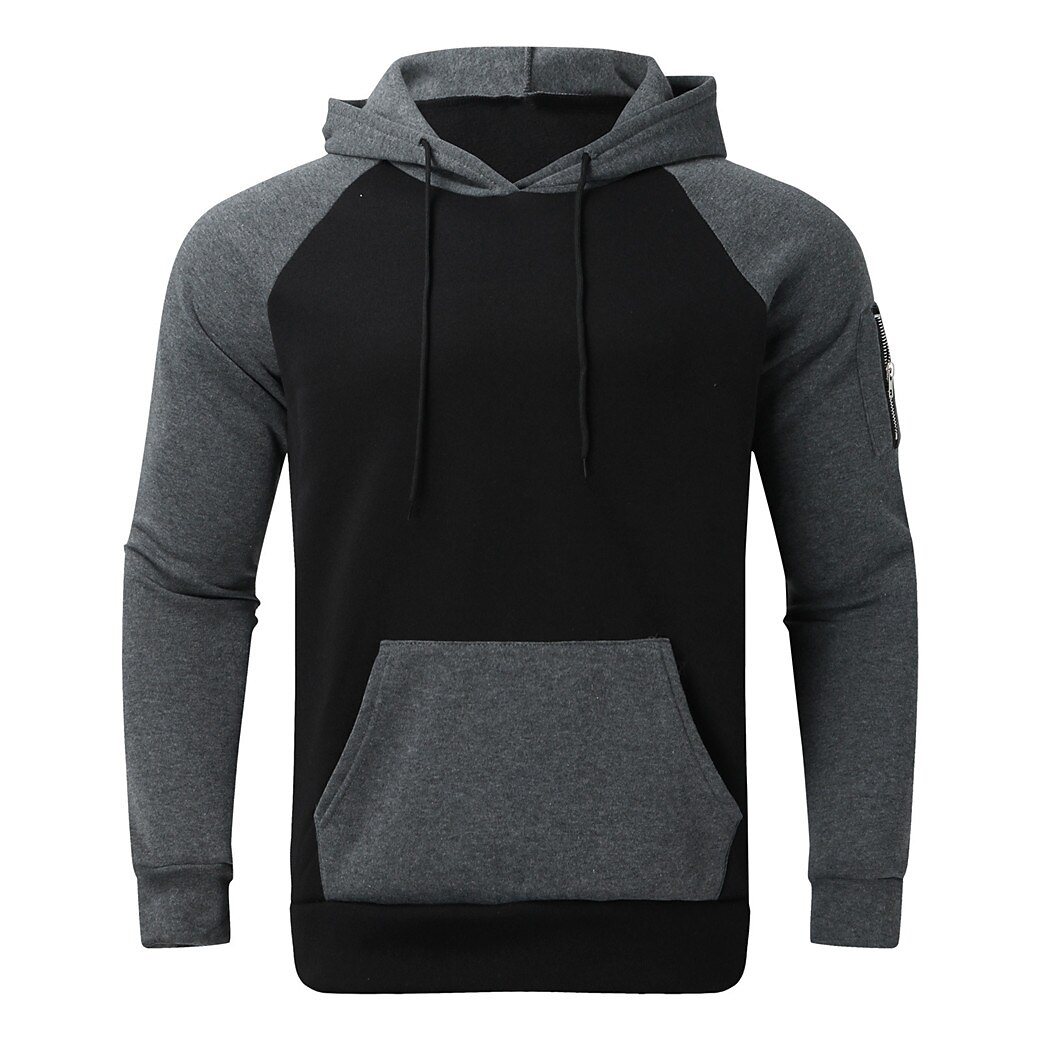 Herr Huvtröja Svart Gul Rubinrött Blå Orange Huva Färgblock Sport & Utomhus Dagligen Helgdag Streetwear Häftig Ledigt Vår & Höst Kläder Pull Tröjor 2025 - $20.99 –P8