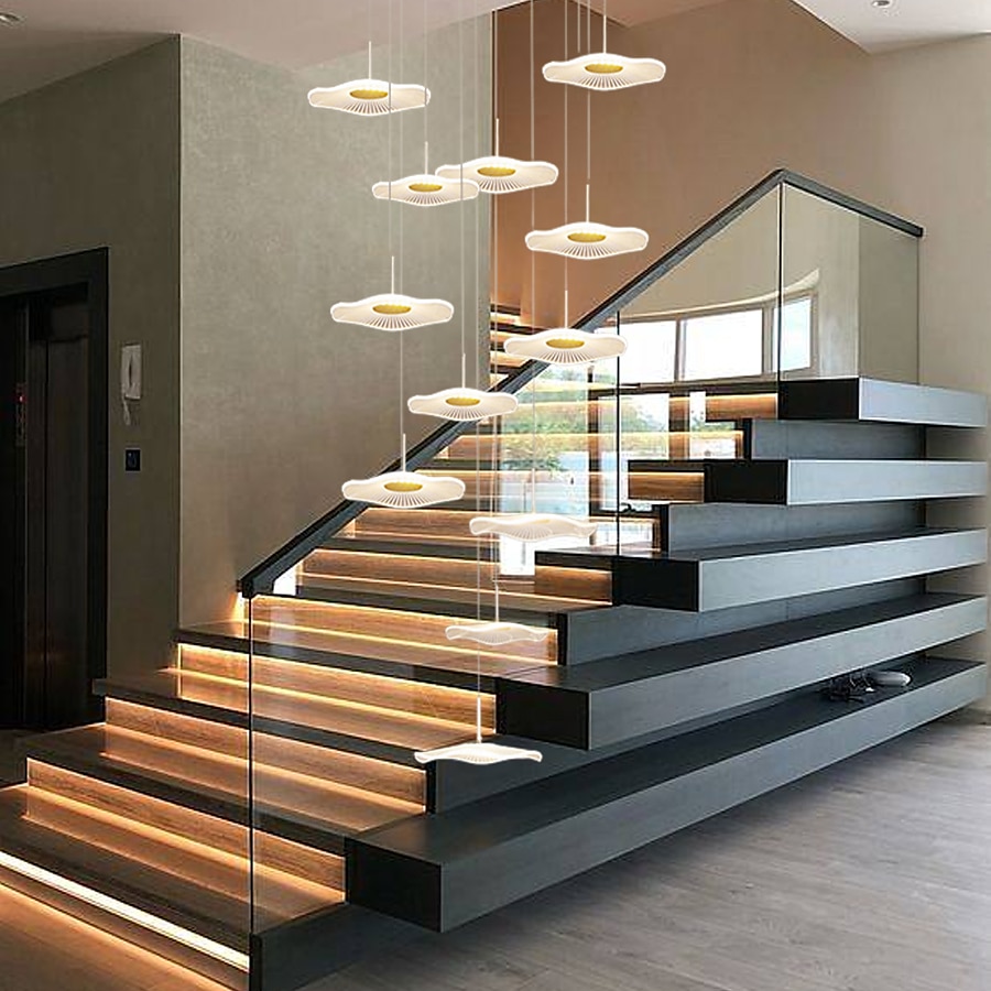 180 cm Enkelt design Øyesign Anheng Lys Metall Akryl galvanisert Malte overflater Moderne Nordisk stil 110-120V 220-240V 2025 - $223.49 –P8