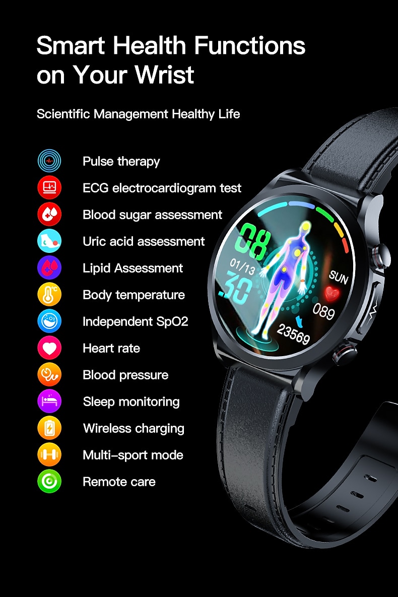 iMosi tk21P Slimme horloge 1.39 inch(es) Smart horloge Bluetooth Temperatuurbewaking Stappenteller Gespreksherinnering Compatibel met: Android iOS Dames Heren Waterbestendig Mediabediening 2025 - $97.79 –P2