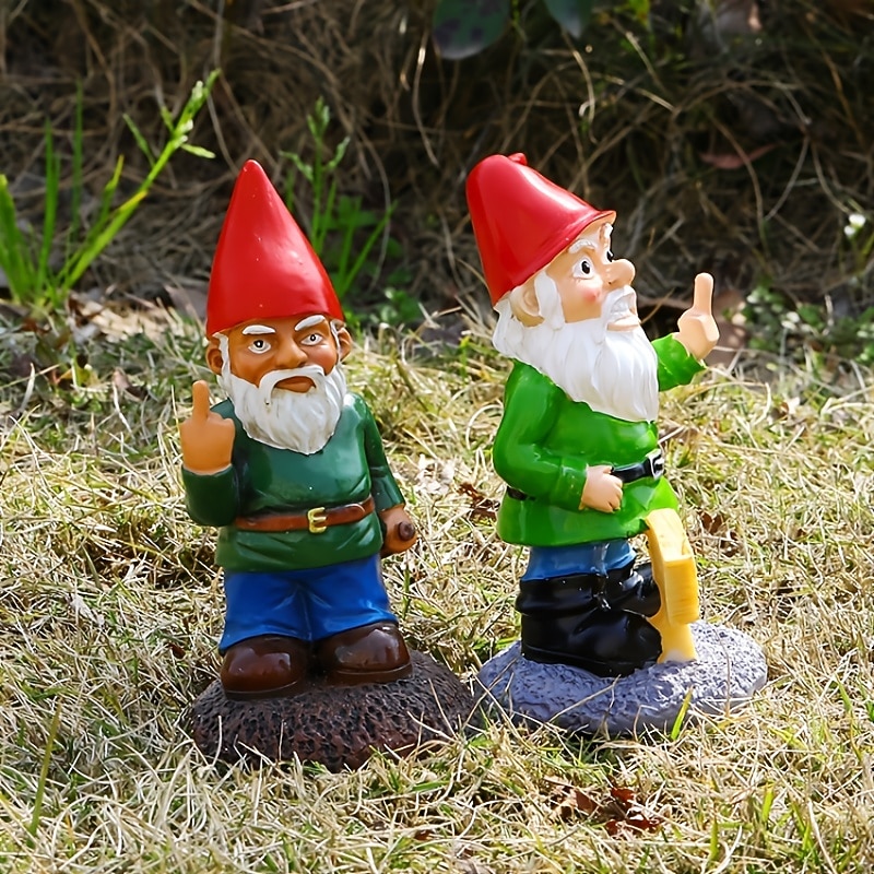ornamento della statua dello gnomo da giardino gli gnomi che vanno via divertenti ornamenti da giardino per prato decorazione interna o esterna del 2026 a $15.99 –P6