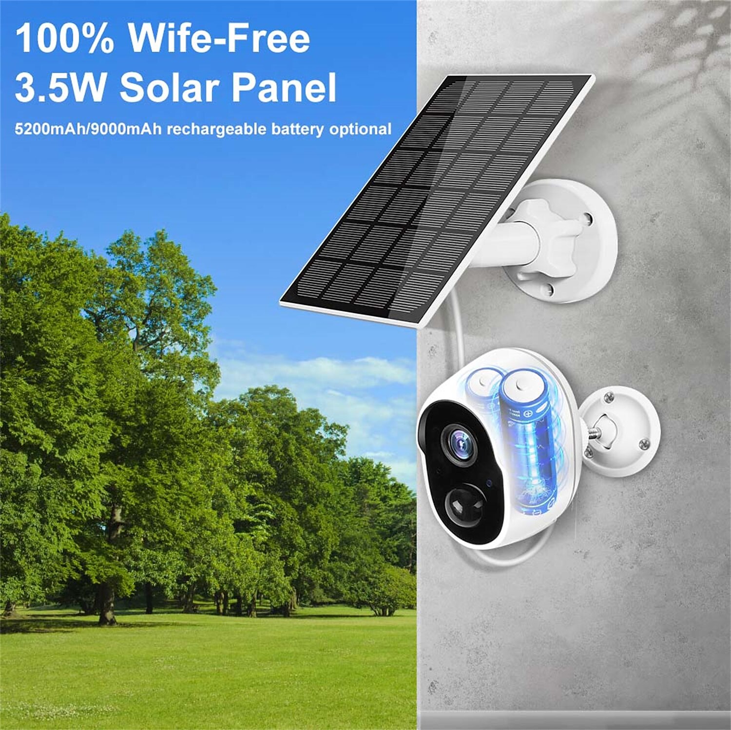 Built-in Battery HD 1080P Wifi IP Camera Wireless Home Suveillance Camera Outdoor Waterproof Camera Infrared Night Vision Intelligent Tracking Two Way Audio CCTV Camera 2025 - $111.99 –P4