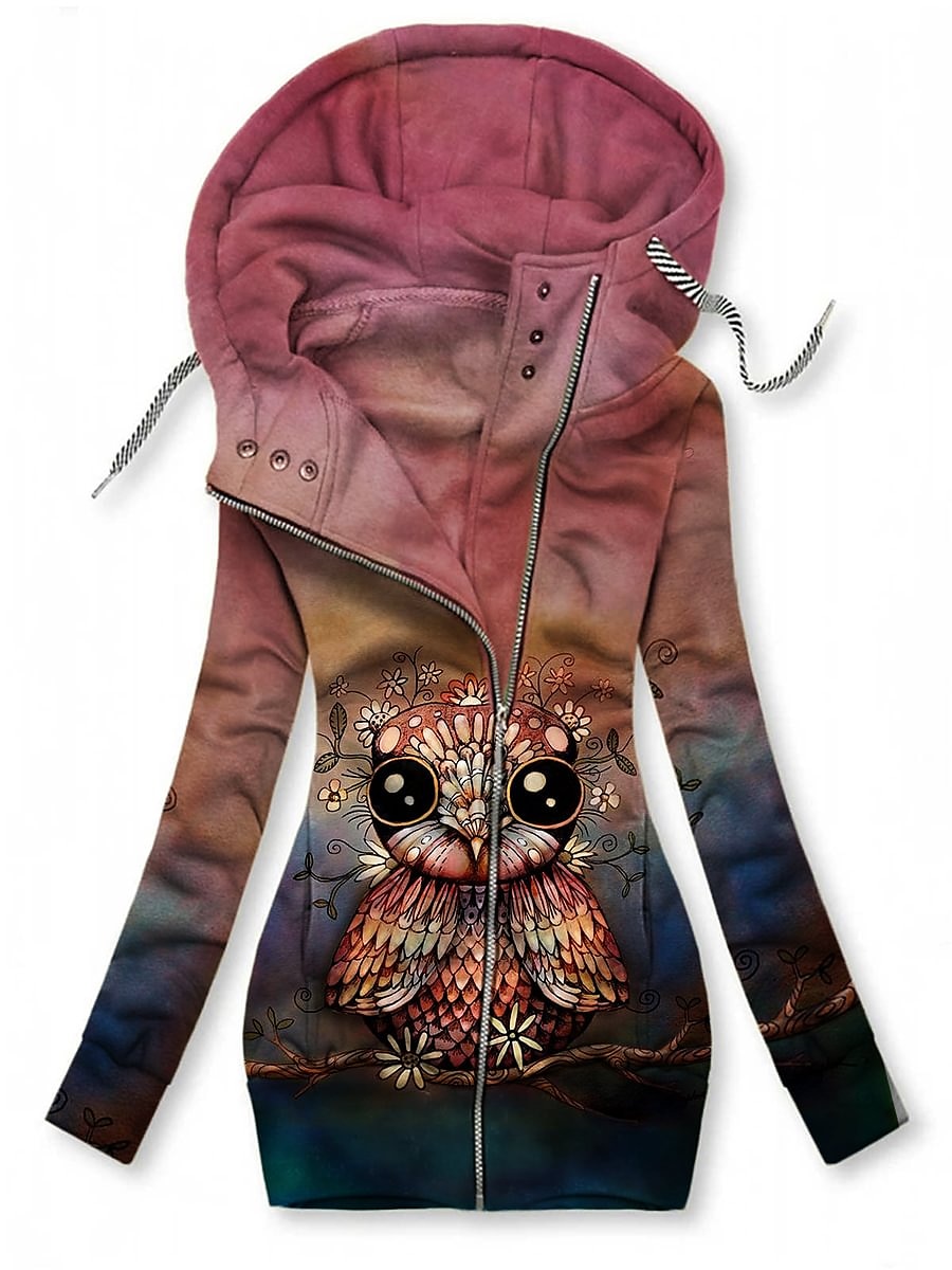 Sudaderas de Mujer Gráfico Floral Mariposa Deportiva Básica Manga Larga Hoodie Tops Regulares Casual Calle Cremallera Ajustable Bolsillo Frontal Negro Blanco Rosa Rojo Azul Otoño Invierno 2025 - $29.99 –P4
