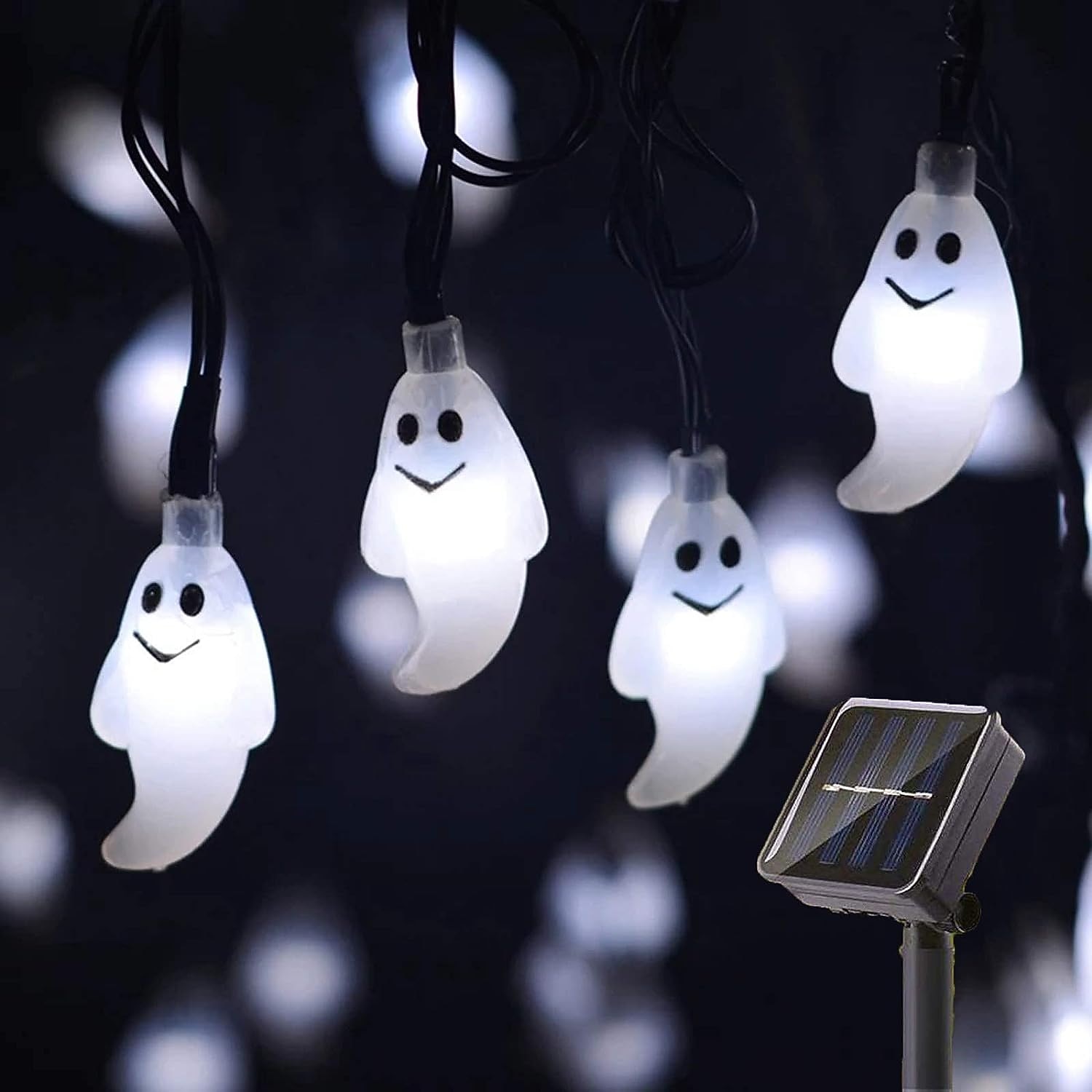 Halloween Solar String Lights Outdoor Waterproof Bat Ghost Spider Skull Hand Light 6.5m 30LEDs 8 Modes Halloween Patio Yard Garden Balcony Fence Halloween Outdoor Party Indoor Decoration 2026 - $11.49 –P10