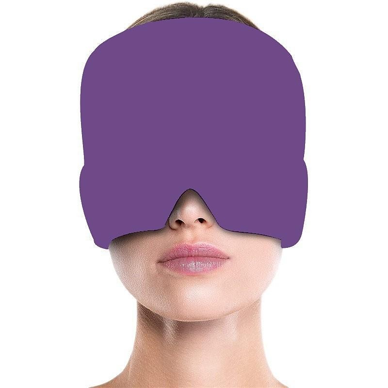 soulagement des maux de tête chapeau de glace gel flexible compresse froide capuchon pour apaiser la douleur pression des sinus tension calmant physique refroidissement compressé enveloppement de la de 2025 ? $13.49 –P6