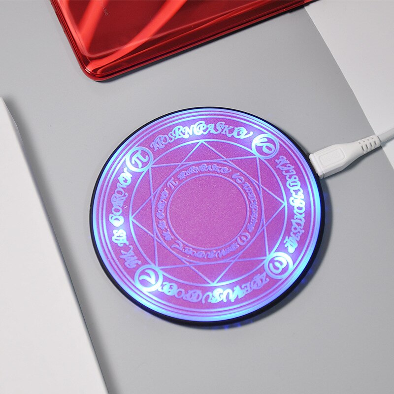 New Super Fast Charger 30W/20W/15W/10W Qi Wireless Fast Charger Glowing Magic Array Qi Wireless Charger Charging Pad for iPhone iPhone12 iphone 11 Samsung S20 Note20 Huawei Xiaomi 2025 - $15.99 –P15