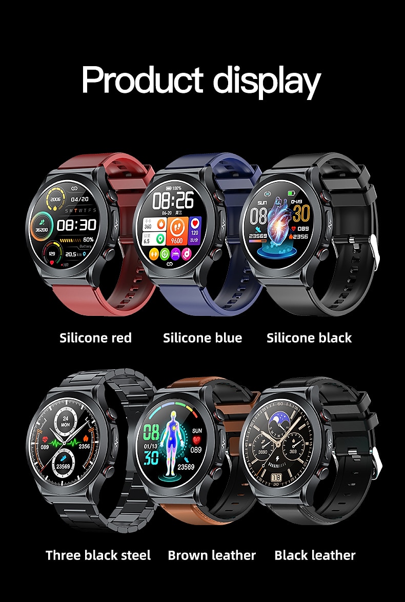 iMosi tk21P Slimme horloge 1.39 inch(es) Smart horloge Bluetooth Temperatuurbewaking Stappenteller Gespreksherinnering Compatibel met: Android iOS Dames Heren Waterbestendig Mediabediening 2025 - $97.79 –P18