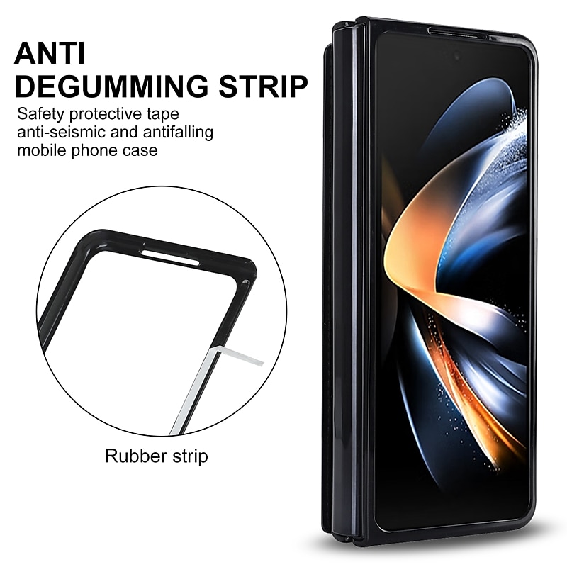 телефон Кейс для Назначение SSamsung Galaxy Z-образный сгиб 7 Z-сгиб 6 Z Fold 5 Z Fold 4 Z Fold 3 Кожаный чехол Слоты для держателей карт Откидная подножка с держателем для ручки Сплошной цвет 2025 - $25.99 –P8