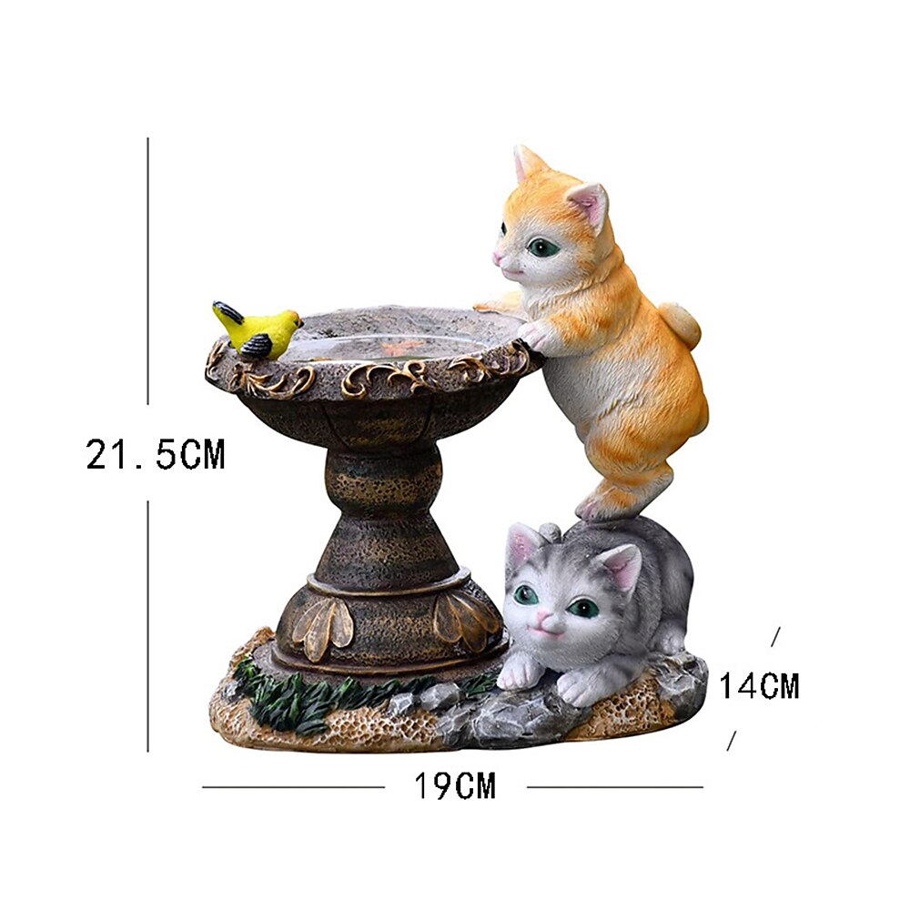 Cartoon Outdoor Solar Landscape Lights - Creative Cat & Rabbit Resin Garden Pathway Decor, Waterproof Courtyard & Balcony Animal Lights 2025 - $45.99 –P8