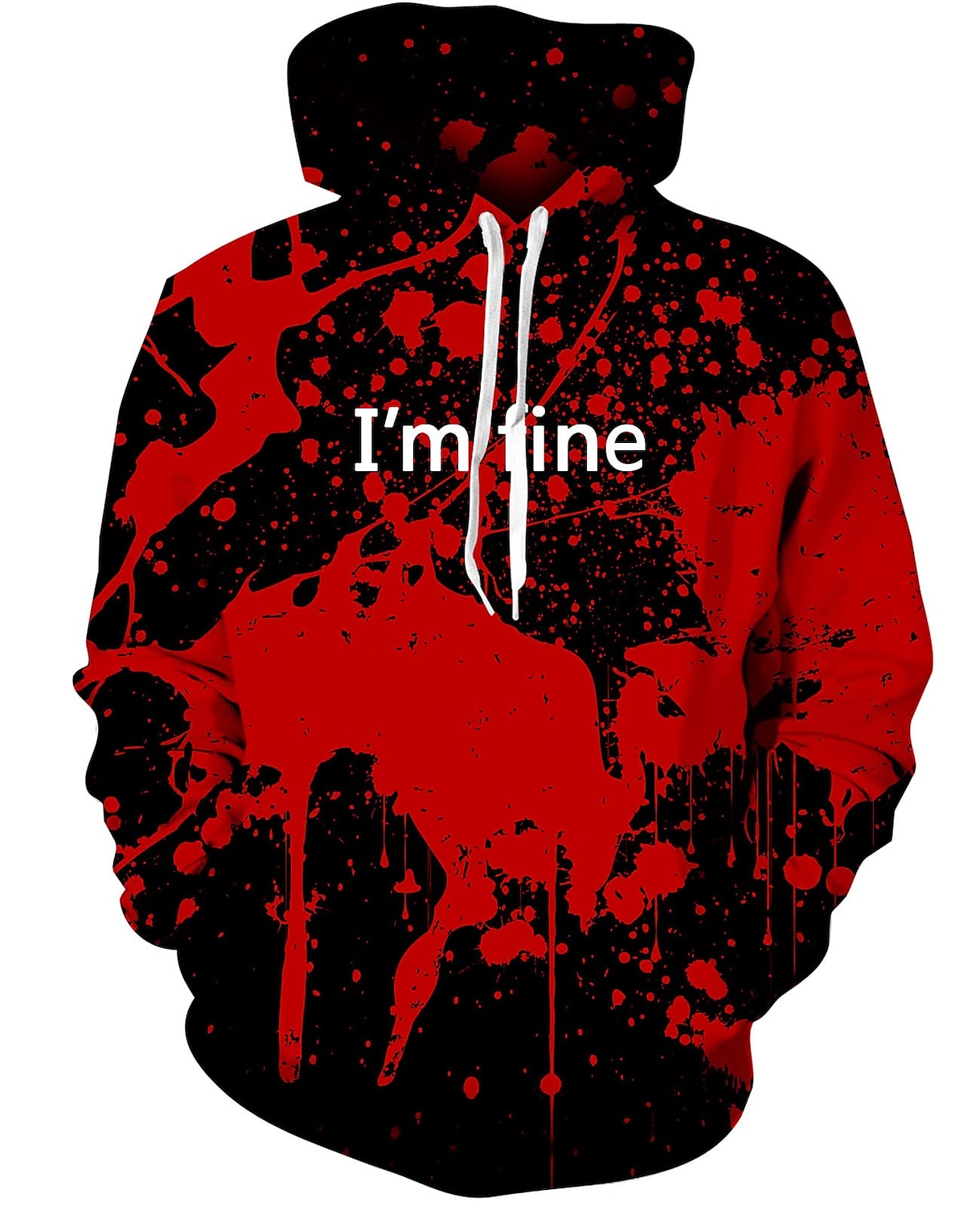 Halloween Hoodie I m Fine Hoodies for Men Women 3D Print Graphic Sweatshirts Pullover Cool Funny Novelty Hoody Hooded With Pockets 2024 21.99