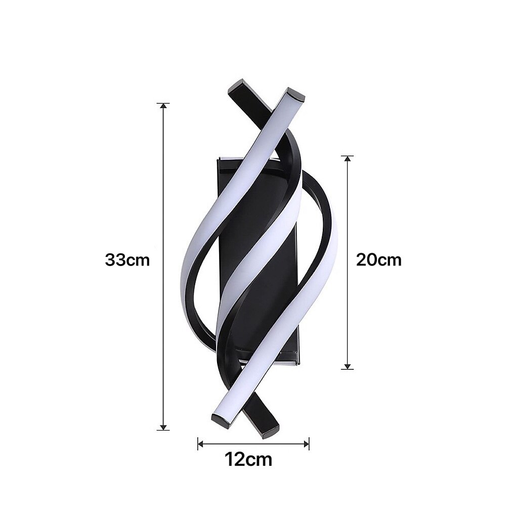 Lightinthebox Applique murale d'intérieur à LED Desin 33 cm Courbe intérieure moderne simple Applique murale LED en silicone est applicable à la chambre à coucher, au salon, à la salle de bain, au de 2025 ? $116.99 –P7