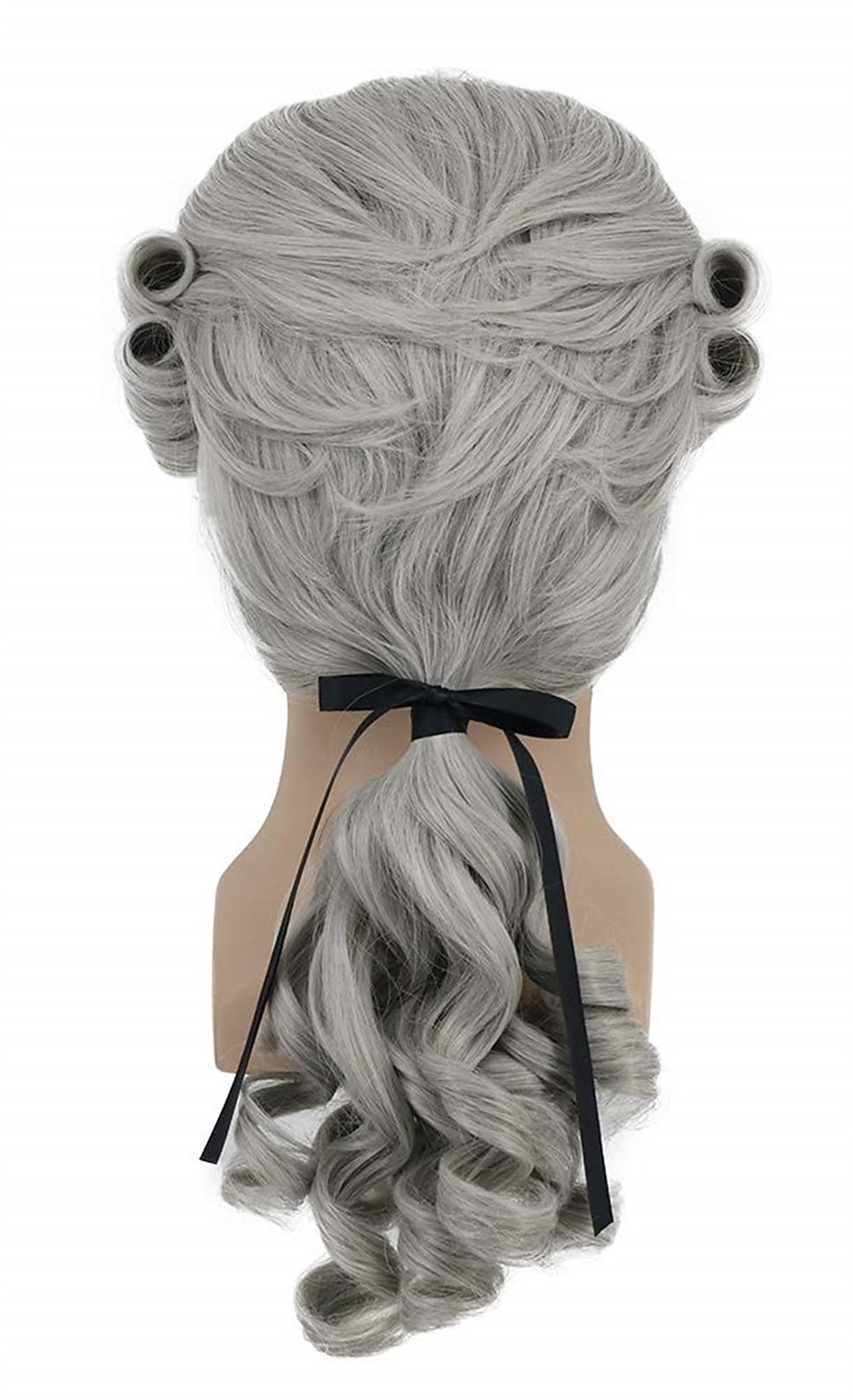 Peluca Rizada de Caballero Abogado Curly George Washington Cosplay Pelucas de Halloween Carnaval 2026 - $17.99 –P9