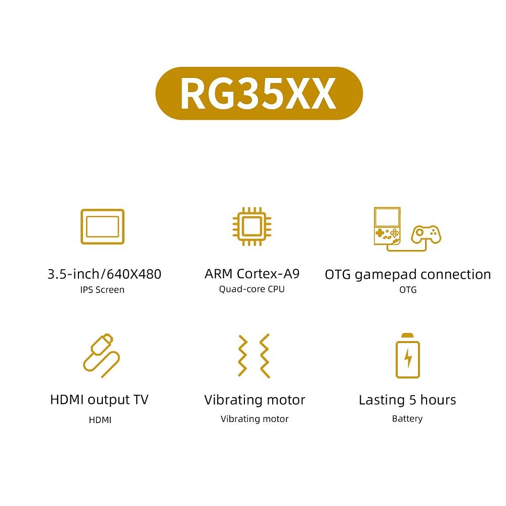 Anbernic rg35xx ретро портативная игровая консоль Linux-система 3,5-дюймовый ips-экран портативный карманный видеоплеер 10000+ игр подарок мальчику, рождественские подарки на день рождения для друзей 2025 - $121.99 –P9